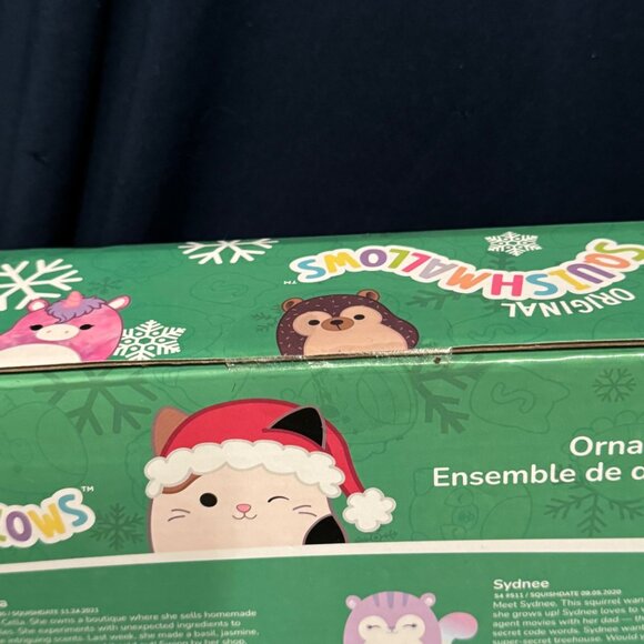 NEW Squishmallows 6 Piece Winter 2022 Holiday Ornament Set, Kellytoy - Picture 3 of 4